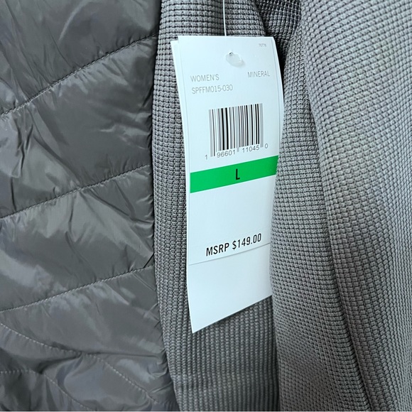 Grey Mineral Color Spyder Nova Front Zip Hybrid Jacket - Duplicate - Picture 11 of 16